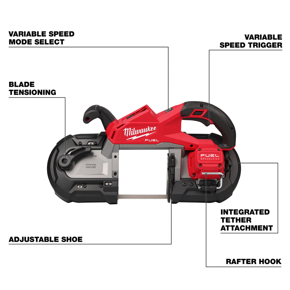 Milwaukee 2929-20, M18 FUEL™ Deep Cut Band Saw (Tool Only)