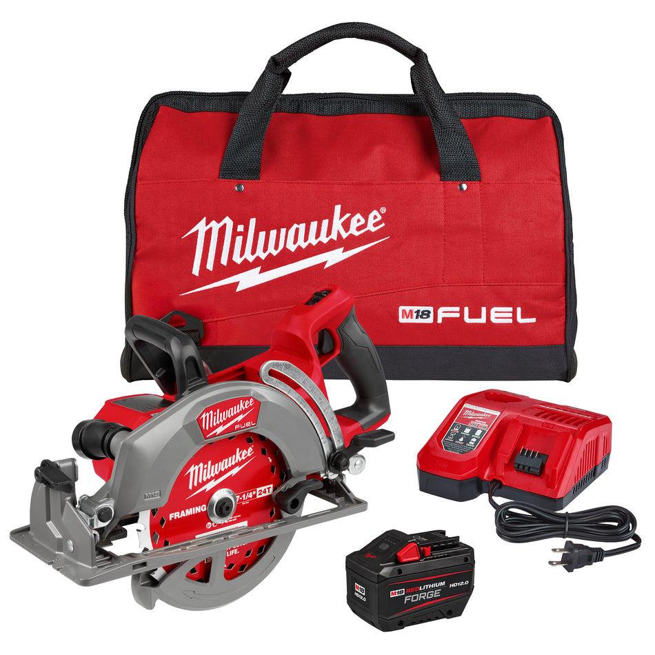 Milwaukee 2930-21HD, M18 FUEL 7-1/4” Rear Handle Circular Saw Kit