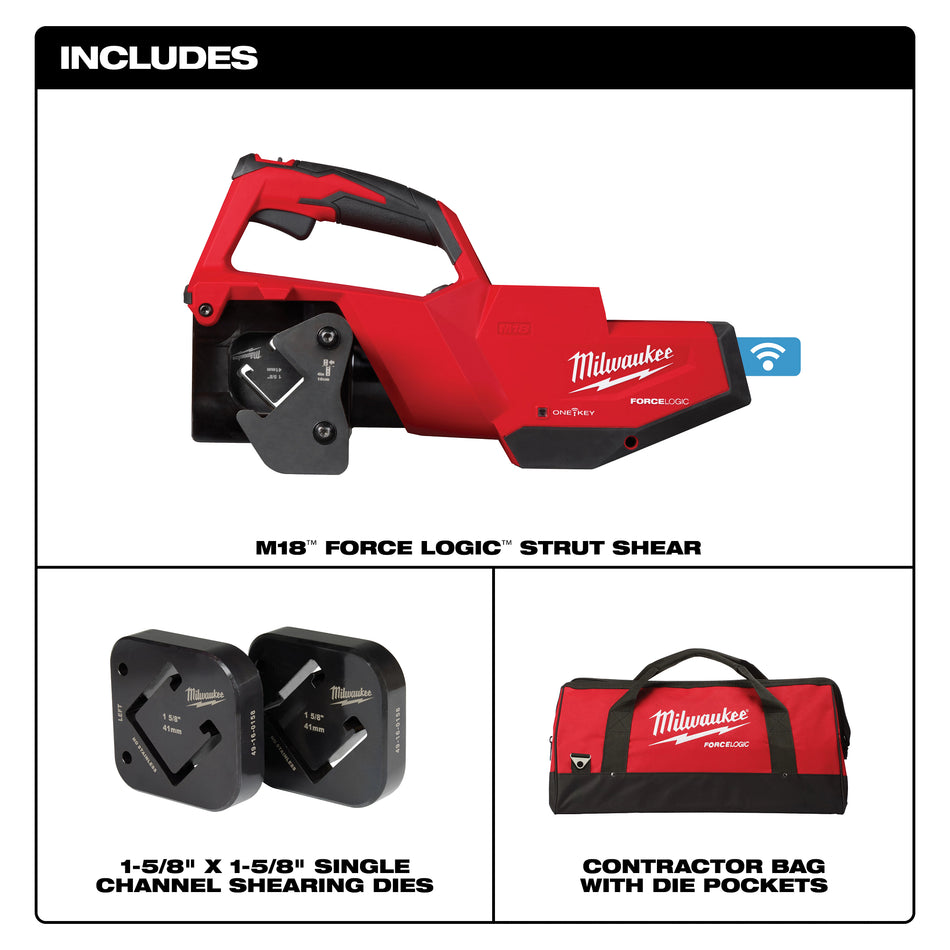 Milwaukee 2933-20, M18™ FORCE LOGIC™ Single Channel Strut Shear