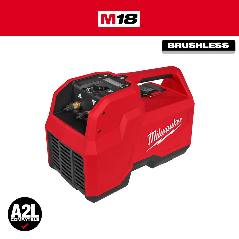 Milwaukee 2938-21, M18™ Brushless Refrigerant Recovery Machine