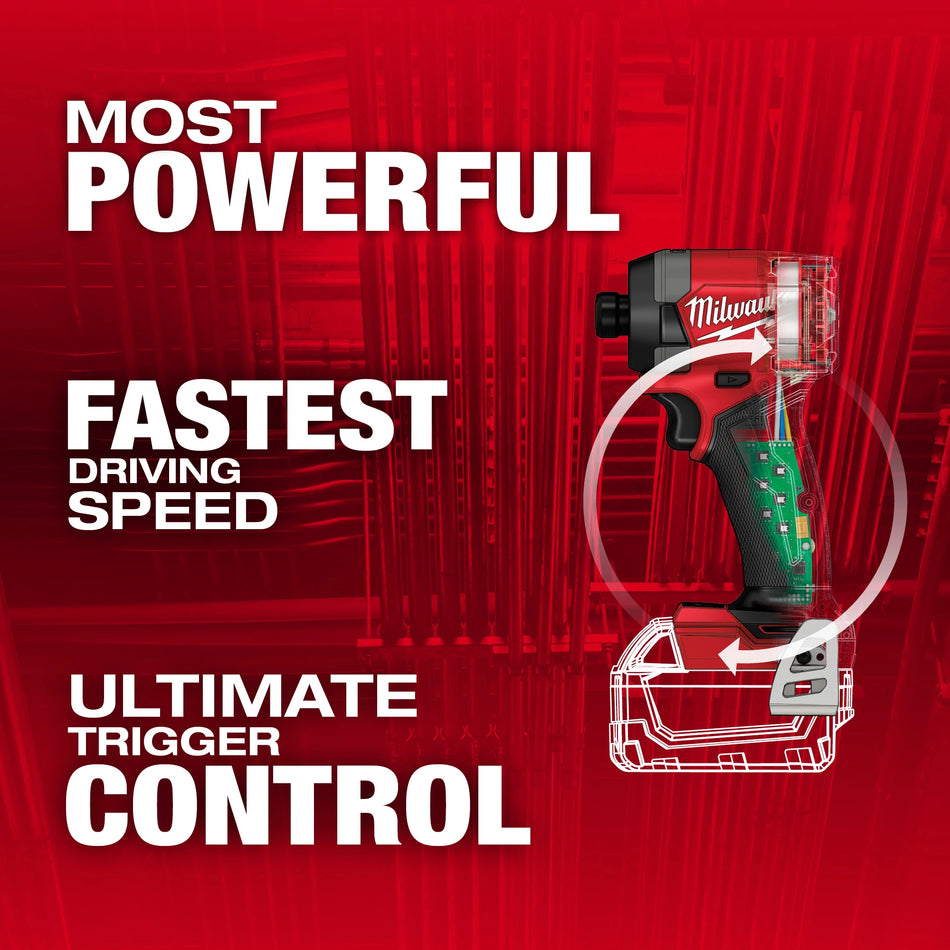 Milwaukee 2953-20, M18 FUEL™ 1/4" Hex Impact Driver (Tool Only)