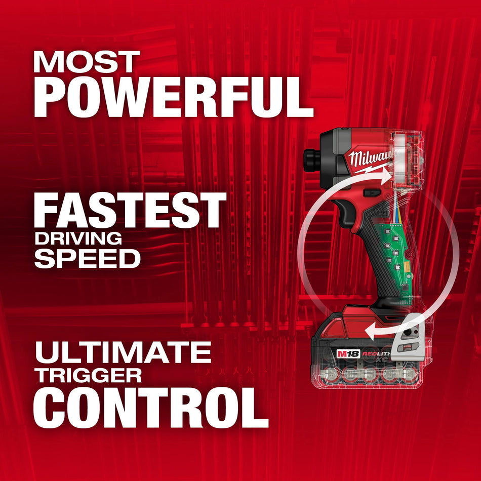 Milwaukee 2953-22, M18 FUEL™ 1/4" Hex Impact Driver Kit