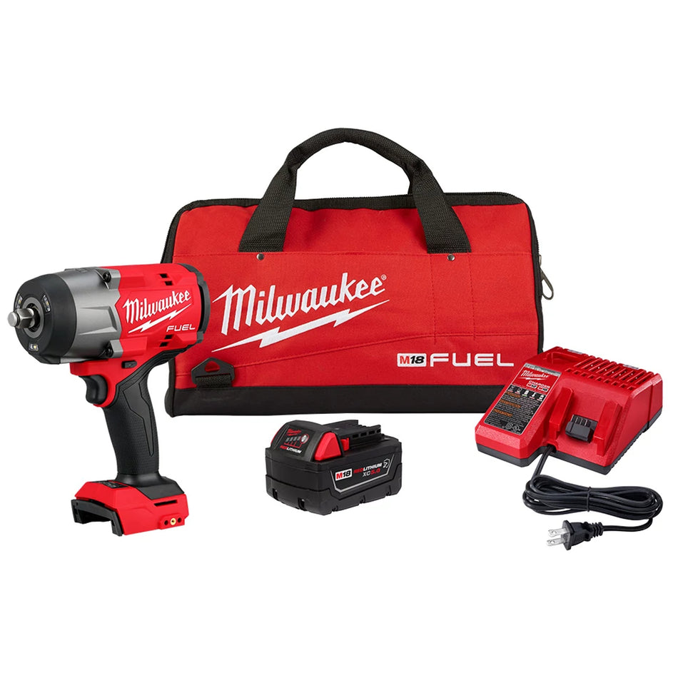 Milwaukee 2967-21B, M18 FUEL™ 1/2" High Torque Impact Wrench w/ Friction Ring  Kit