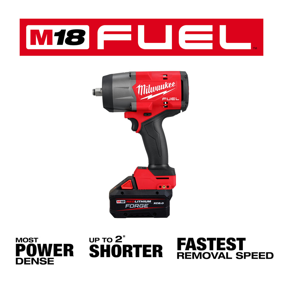 Milwaukee 2967-21F, M18 FUEL™ 1/2" High Torque Impact Wrench w/ Friction Ring FORGE™ Kit