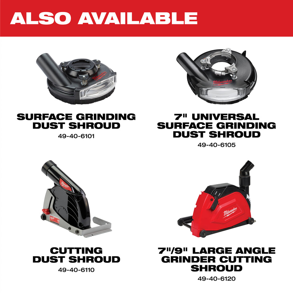 Milwaukee 49-40-6101, 4"-5" Surface Grinding Dust Shroud