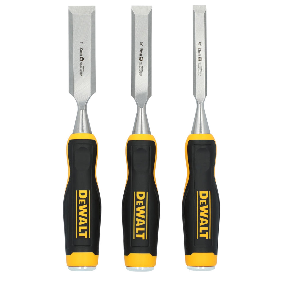 DEWALT DWHT16862, 3 pc. Pro Wood Chisel Set