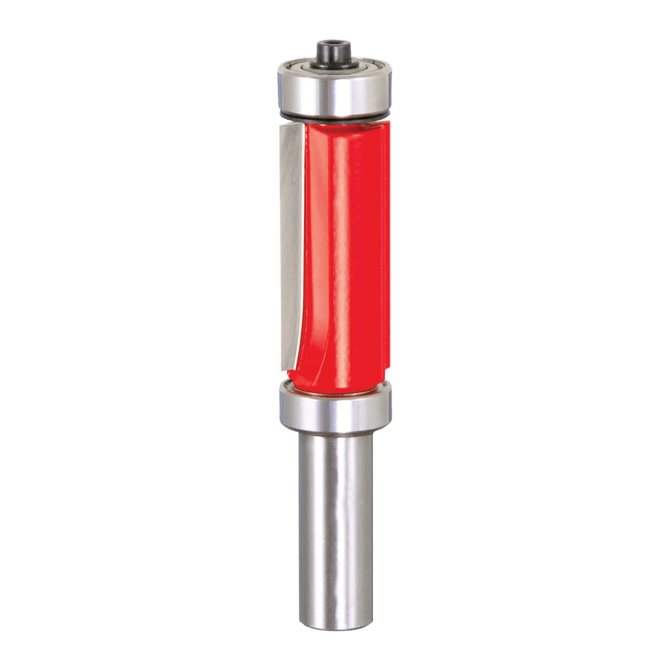 Freud 50-509, Carbide Router Bit - 3/4" x 1-5/8" x 3-7/8" OAL Top & Bottom Bearing Flush Trim Bit (1/2" Shank)