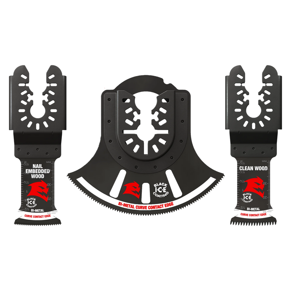 Diablo DOU3BS, 3 Piece Universal Fit Bi-Metal Oscillating Blade Set