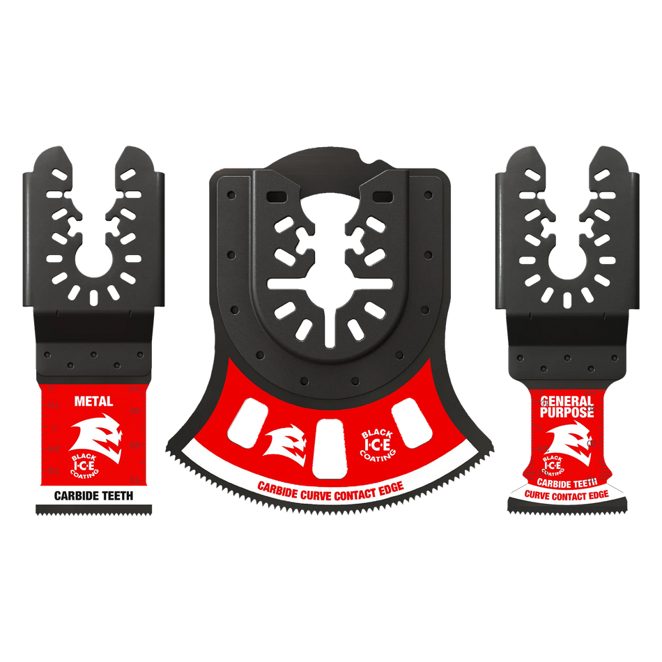 Diablo DOU3CS, 3 Piece Universal Fit Carbide Oscillating Blade Set