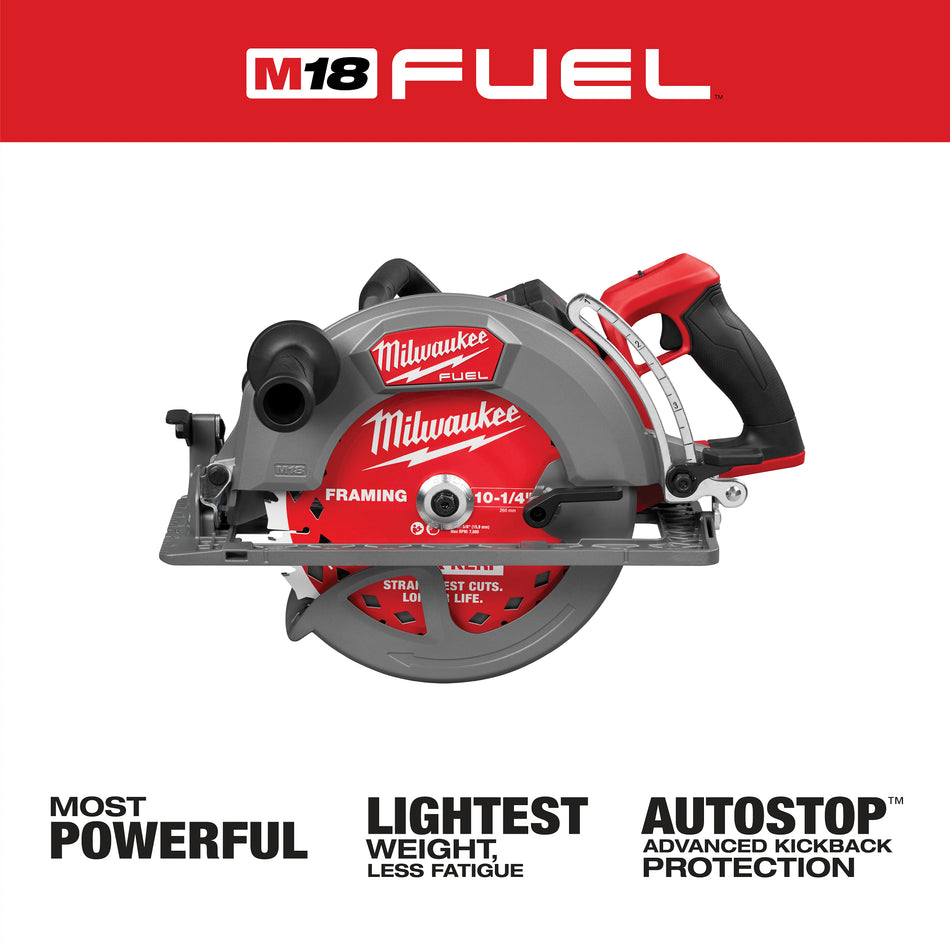 Milwaukee 3026-21HD, M18 FUEL™ 10-1/4" Rear Handle Circular Saw Kit