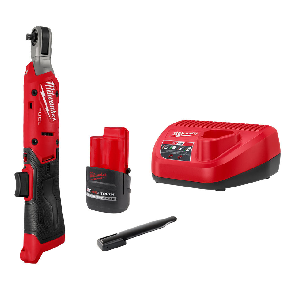 Milwaukee 3052-21, M12 FUEL™ 1/4" Ratchet Kit