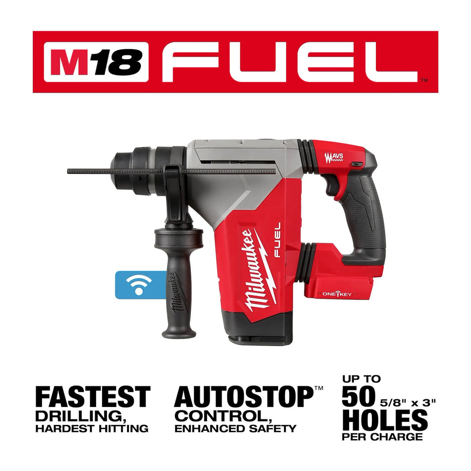 Milwaukee 2915-20, M18 FUEL 1-1/8" SDS Plus Rotary Hammer (Tool Only)