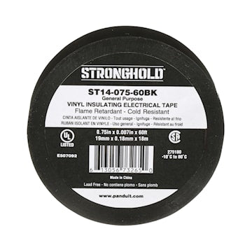 STRONGHOLD, ST14-075-60BK, GENERAL PURPOSE-ST14 Black .75,  .75INX60FTX.007IN