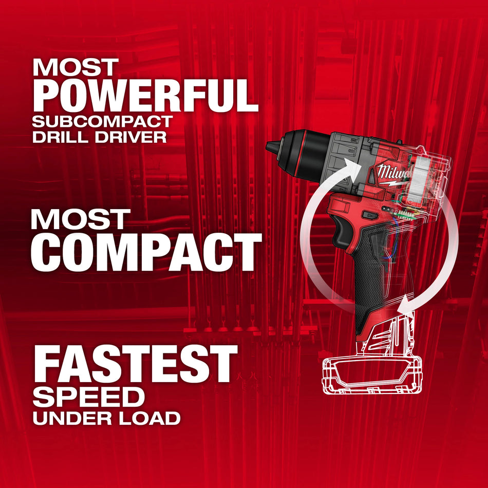 Milwaukee 3403-20, M12 FUEL™ 1/2" Drill/Driver (Tool Only)