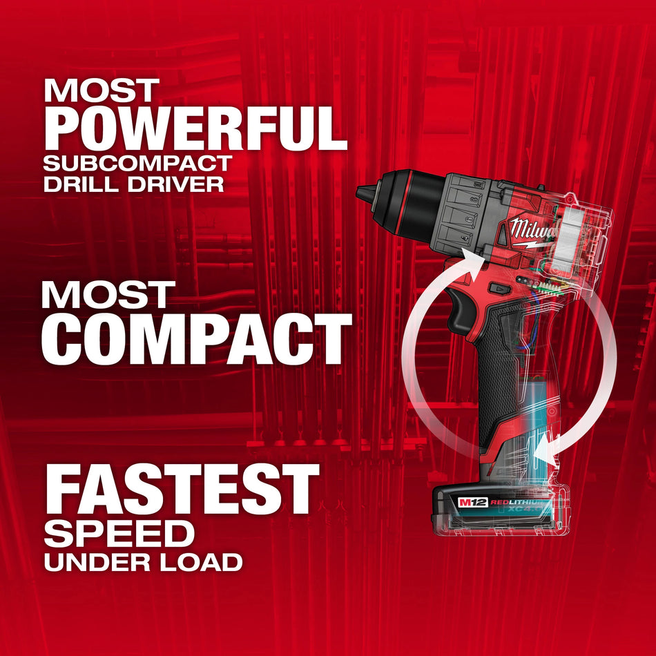 Milwaukee 3403-22, M12 FUEL™ 1/2" Drill/Driver Kit