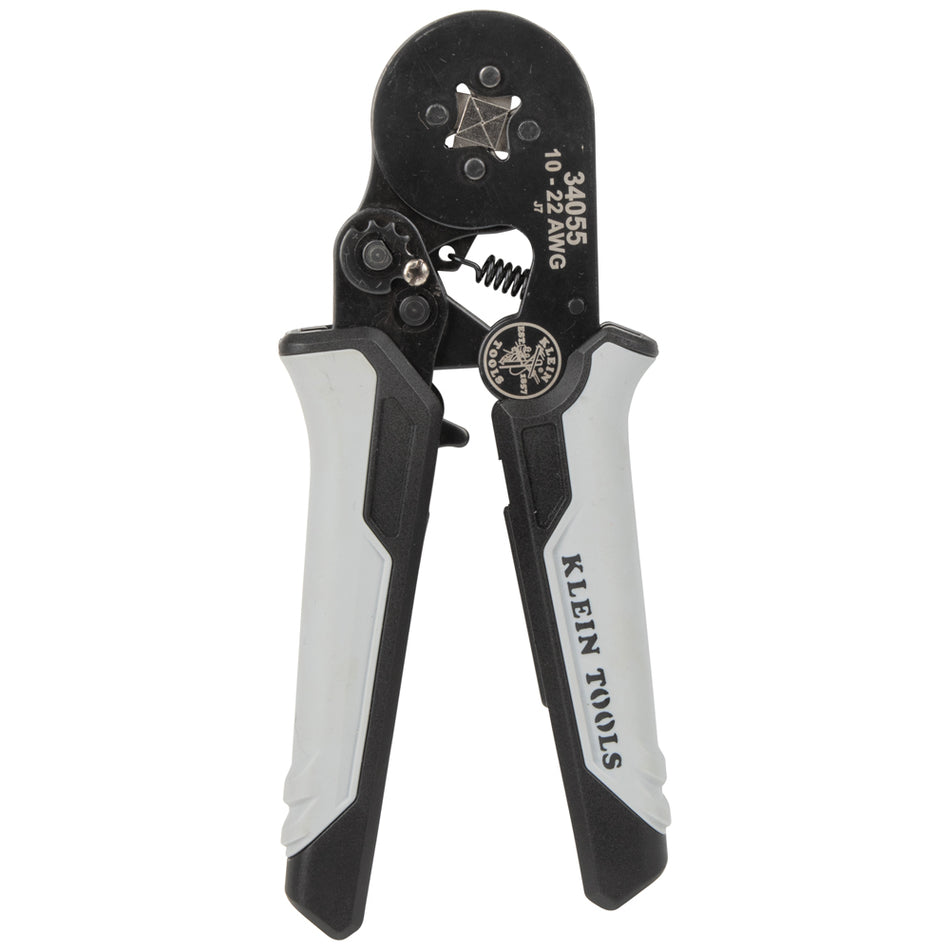 Klein Tools 34055, Ratcheting Ferrule Square Crimper, 10 to 22 AWG Wire