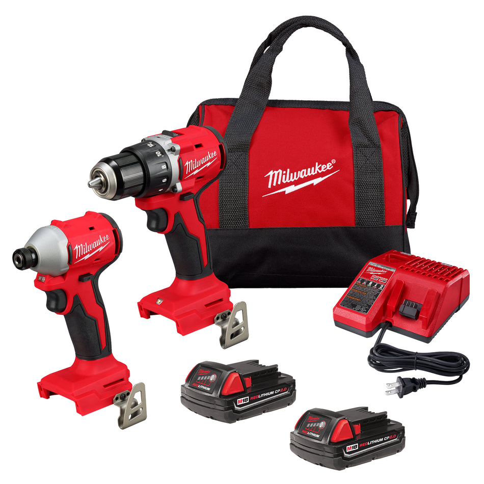 Milwaukee 3692-22CT, M18™ Compact Brushless 2-Tool Combo Kit