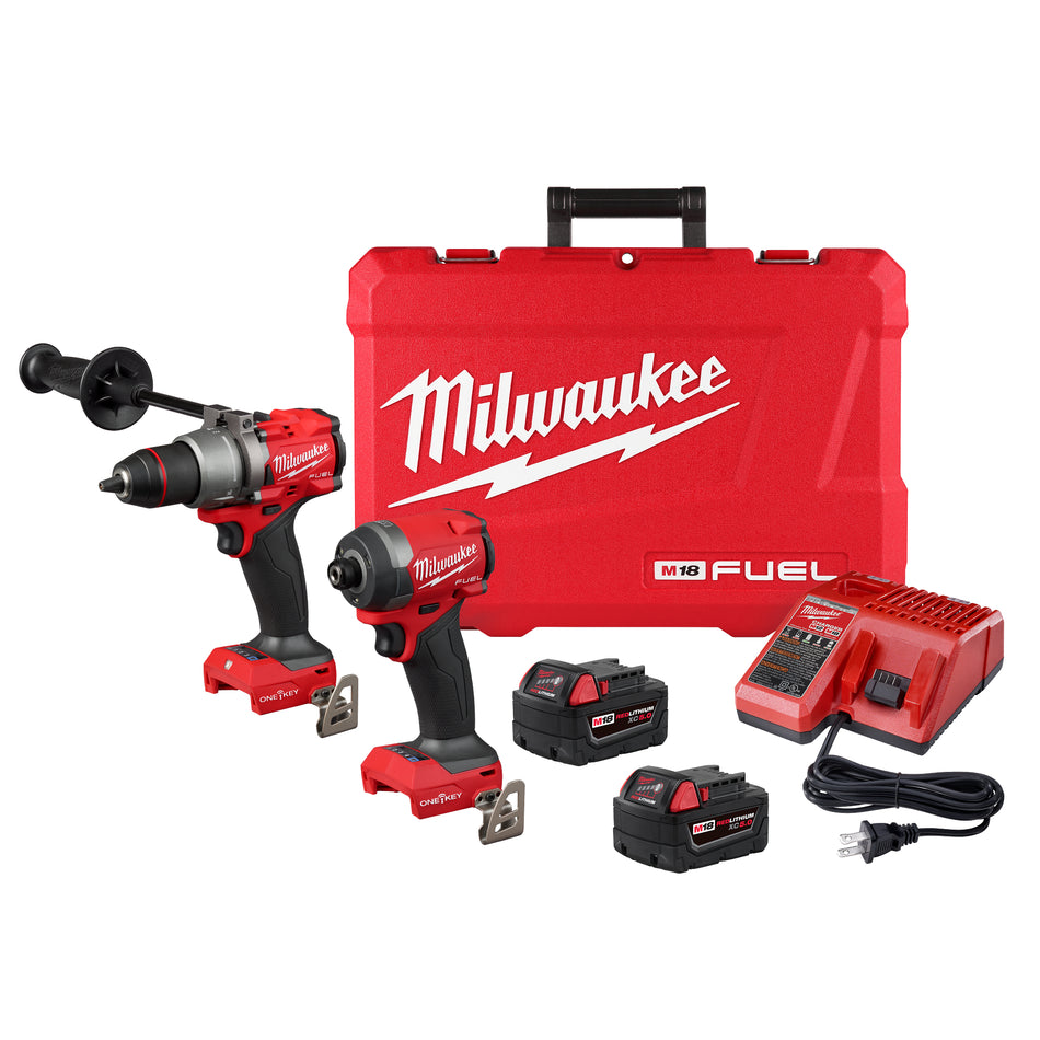 Milwaukee 3696-22, M18 FUEL™ 2-Tool Combo Kit w/ ONE-KEY™