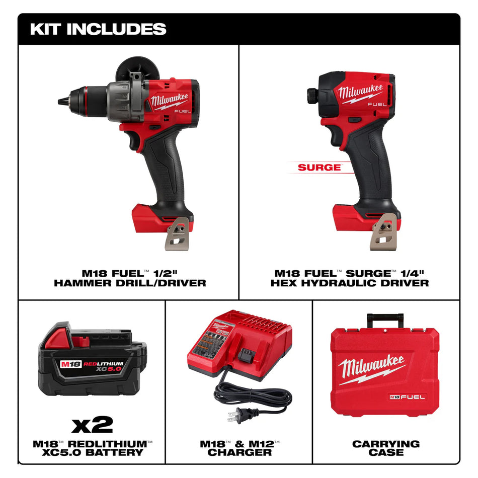 Milwaukee 3799-22, M18 FUEL™ 2-Tool Combo Kit
