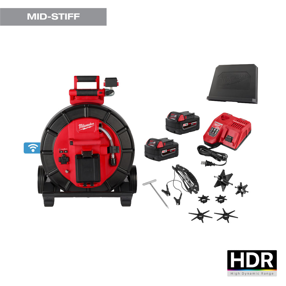 Milwaukee 3975-22, M18™ 200’ Mid-Stiff Modular Pipeline Inspection System