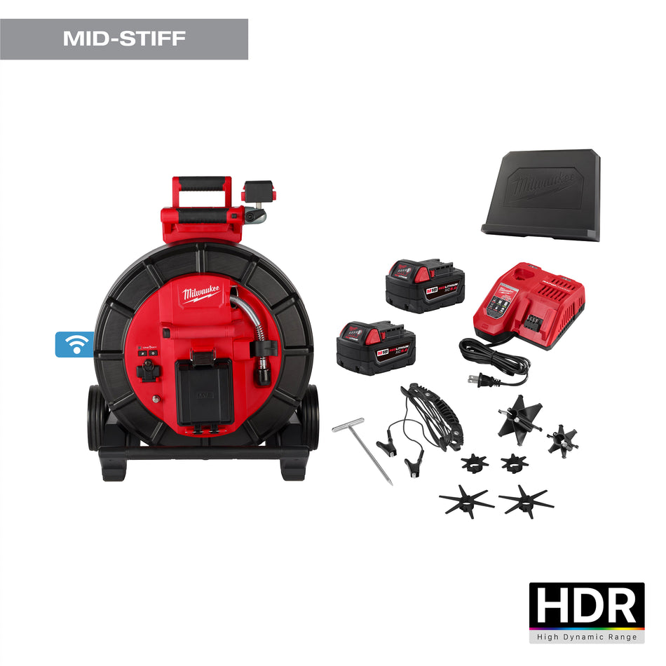 Milwaukee 3975-22, M18™ 200’ Mid-Stiff Modular Pipeline Inspection System