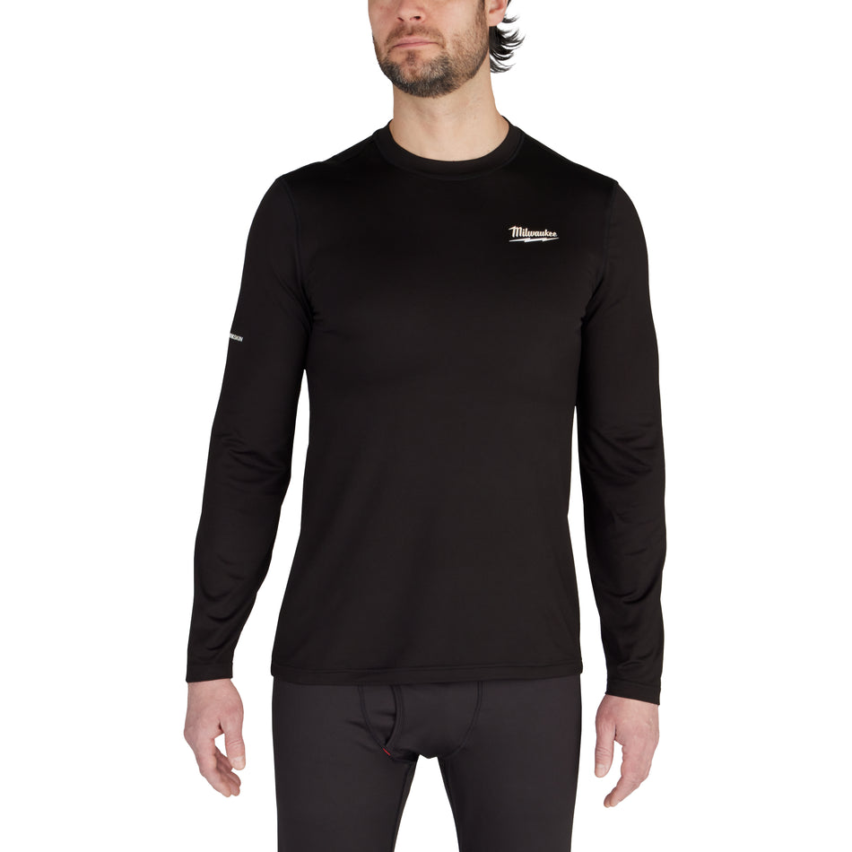 Milwaukee 403B WORKSKIN™ Crew Neck Baselayer Black