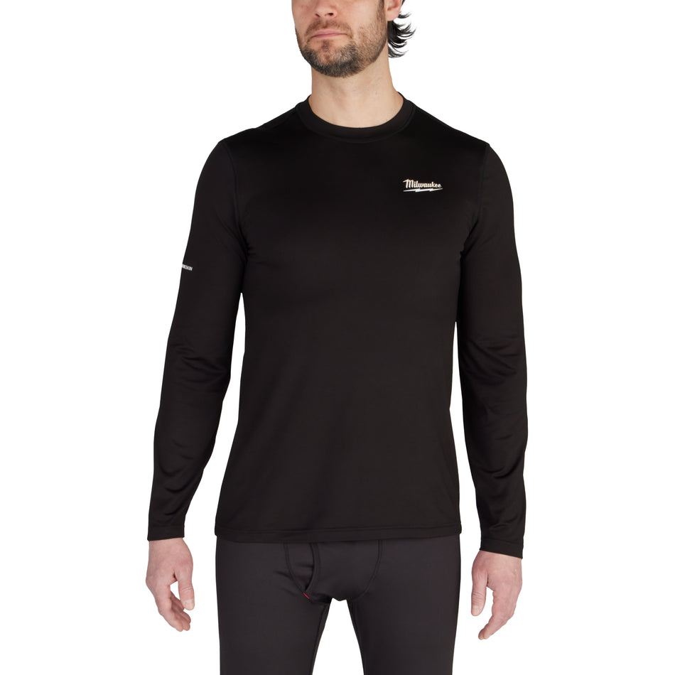 Milwaukee 403B WORKSKIN™ Crew Neck Baselayer Black