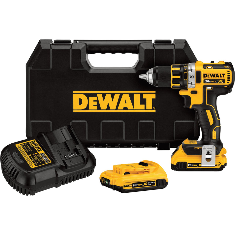 DEWALT DCD790D2, 20V MAX 1/2'' Brushless Compact Drill-Driver Kit
