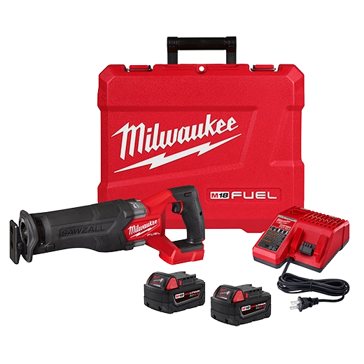 Milwaukee 2821-22, M18 FUEL SAWZALL Recip Saw - 2 Battery XC5.0 Kit