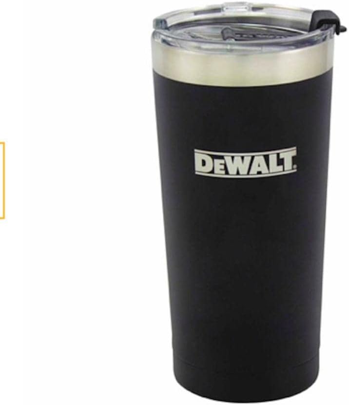DEWALT DXC20OZTBS, 20 OZ Powered Coated Tumbler (Black)