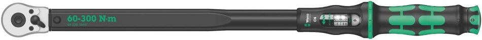 Wera 05075623001, CLICK-TORQUE C 4 TORQUE WRENCH WITH REVERSIBLE RATCHET, 60-300 NM, 1/2" X 60-300 NM