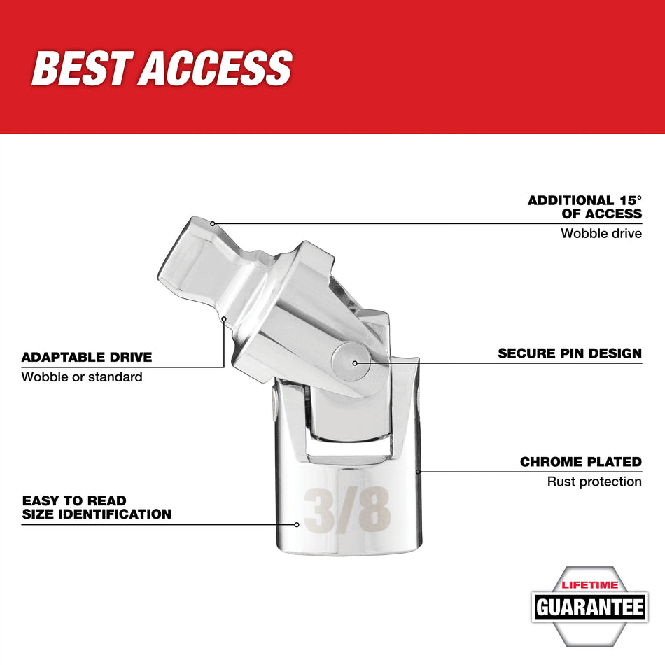Milwaukee 42-04-9107,  3/8" Drive Universal Joint