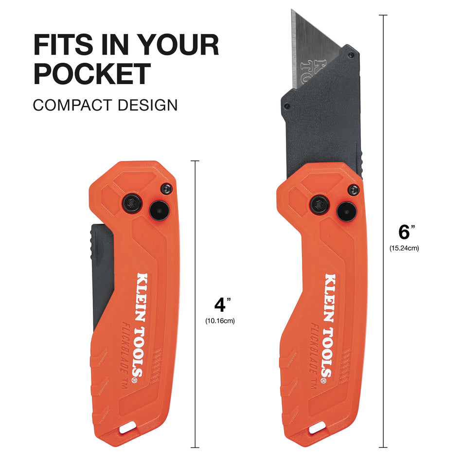 Klein Tools 44307, FLICKBLADE™ Subcompact Folding Utility Knife