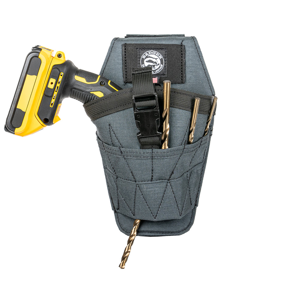 Badger Tool Belts 456710, Drill Holster Gunmetal