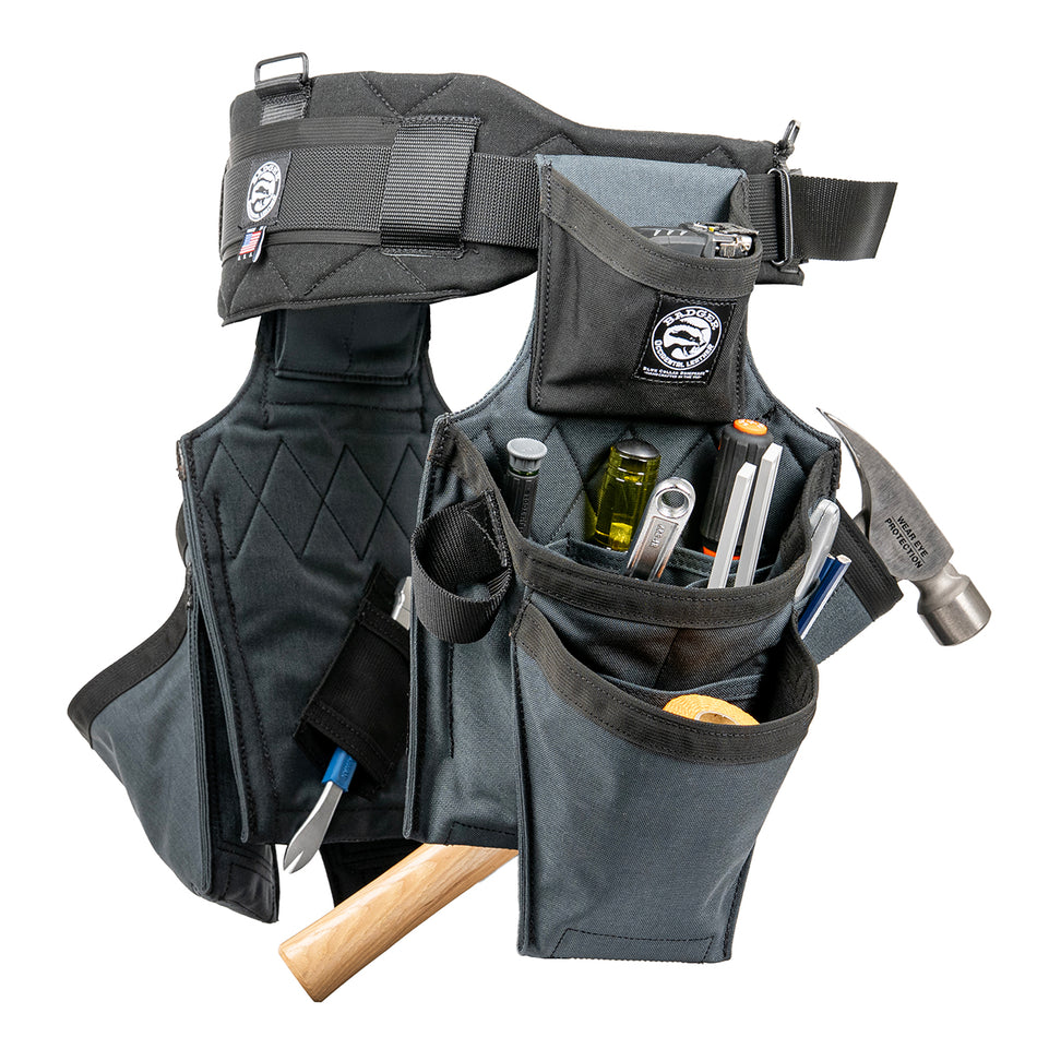 Badger Tool Belts 463210, Framer Side by Side Set - Gunmetal Black