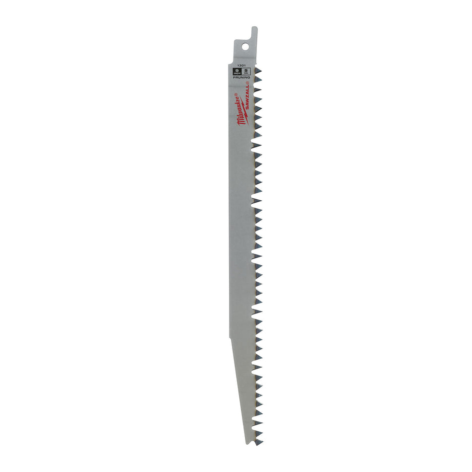 Milwaukee 48-00-1301, 9" 5 TPI Pruning SAWZALL Blade (5/pkg)