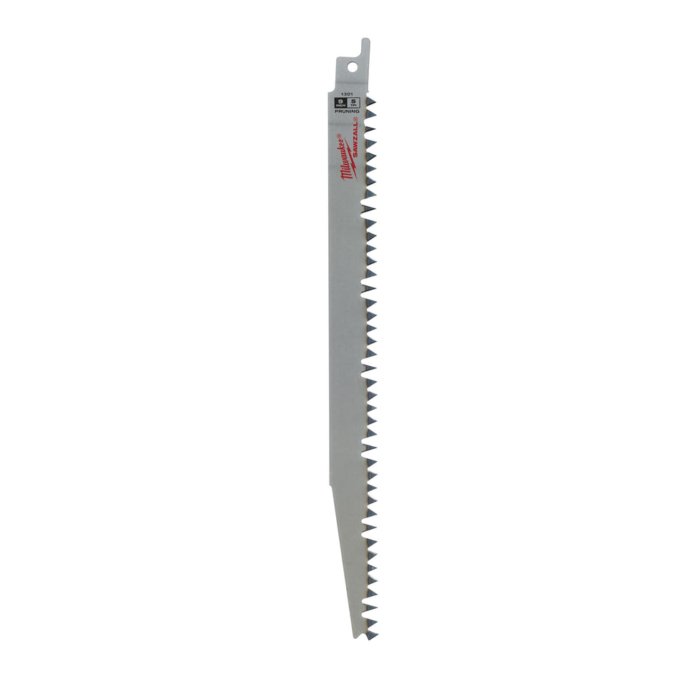 Milwaukee 48-00-1301, 9" 5 TPI Pruning SAWZALL Blade (5/pkg)