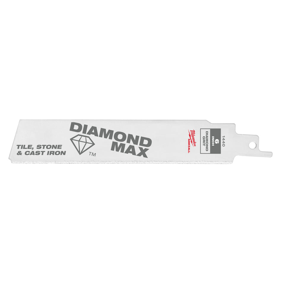 Milwaukee 48-00-1440, 6" Diamond Grit THE TORCH SAWZALL Blade