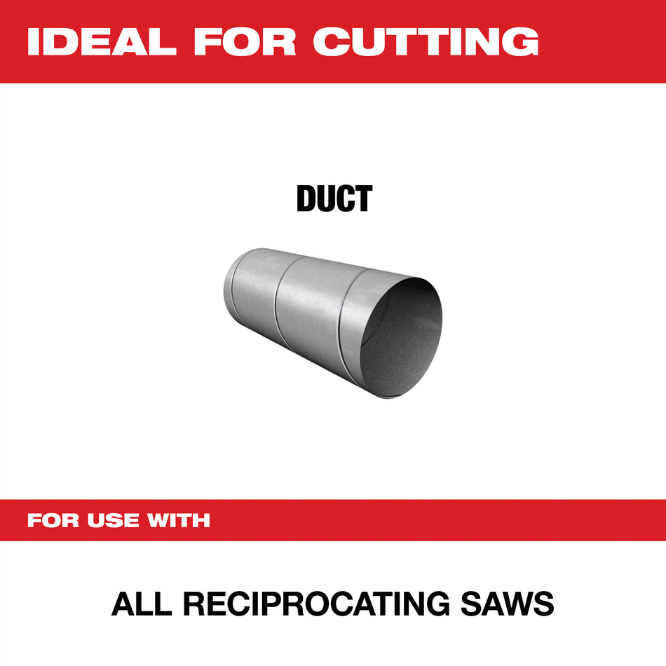 Milwaukee 48-00-1630, Ductwork SAWZALL Blade (5/pkg)
