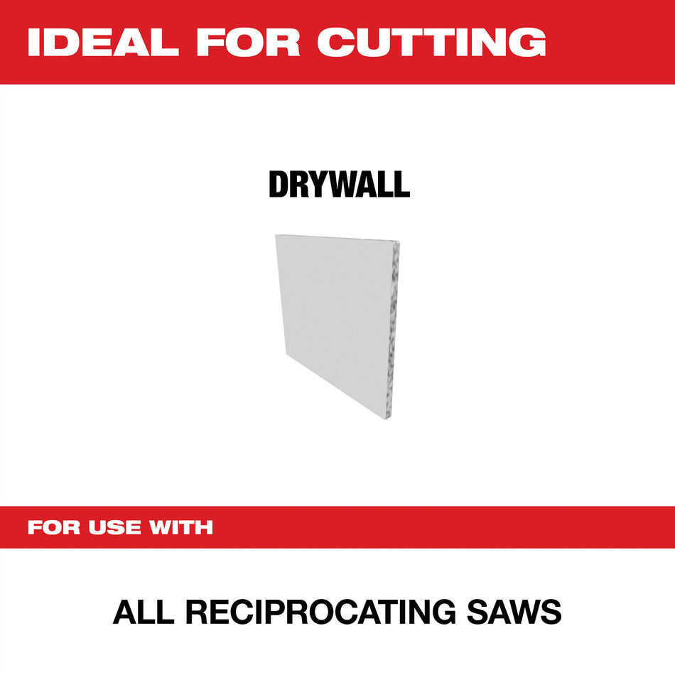 Milwaukee 48-00-1640, Drywall Access SAWZALL Blade