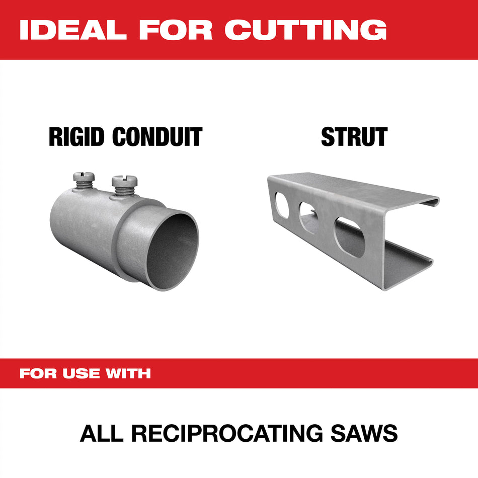 Milwaukee 48-00-8784, 6" 18 TPI The Torch SAWZALL Blades (25/pkg)