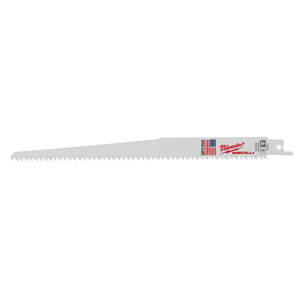 Milwaukee 48-01-7016, 9" 6 TPI Fleam Ground SAWZALL Blades (100/pkg)