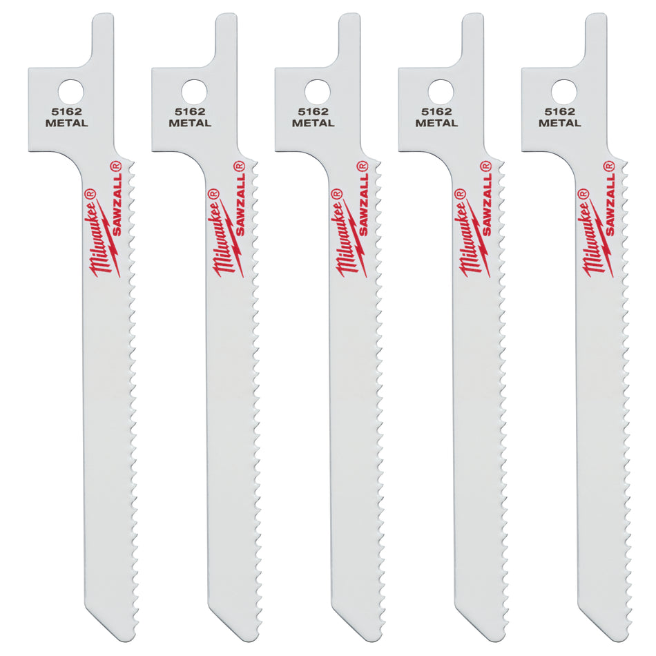 Milwaukee 48-00-5162, 3-5/8" 14 TPI SUPER SAWZALL Blade (5/pkg)