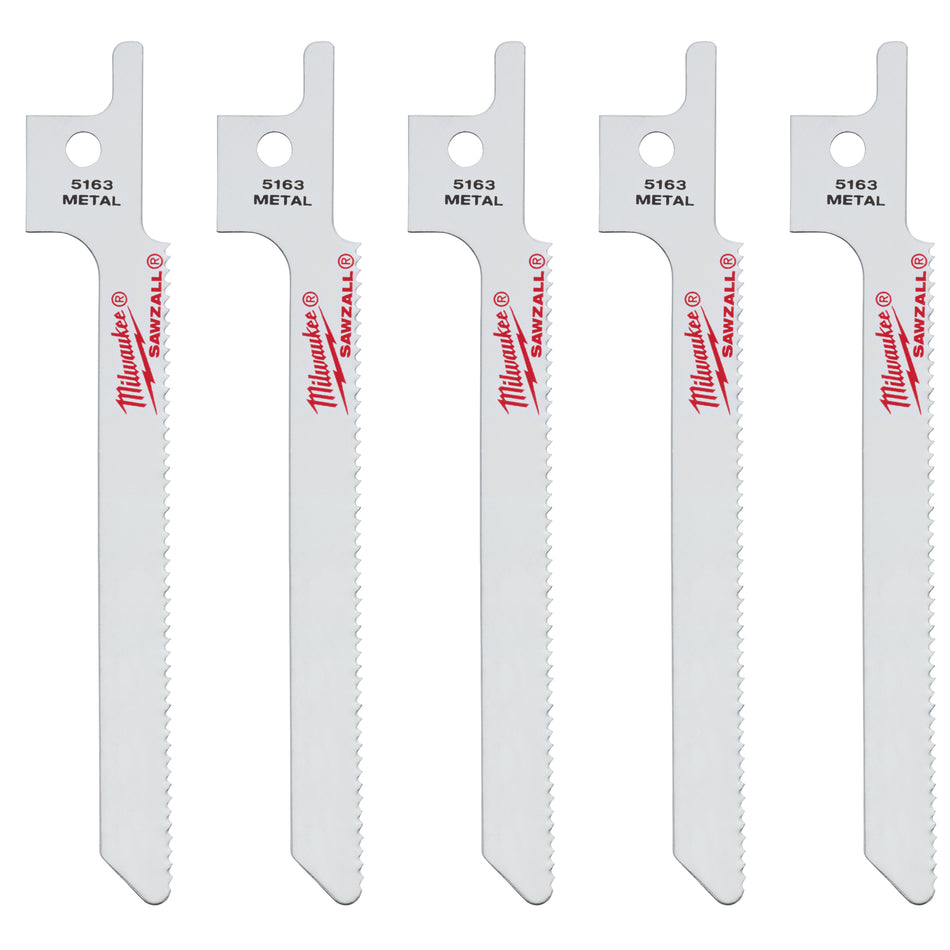 Milwaukee 48-00-5163, 3-5/8'' SUPER SAWZALL Blade (5 PK)