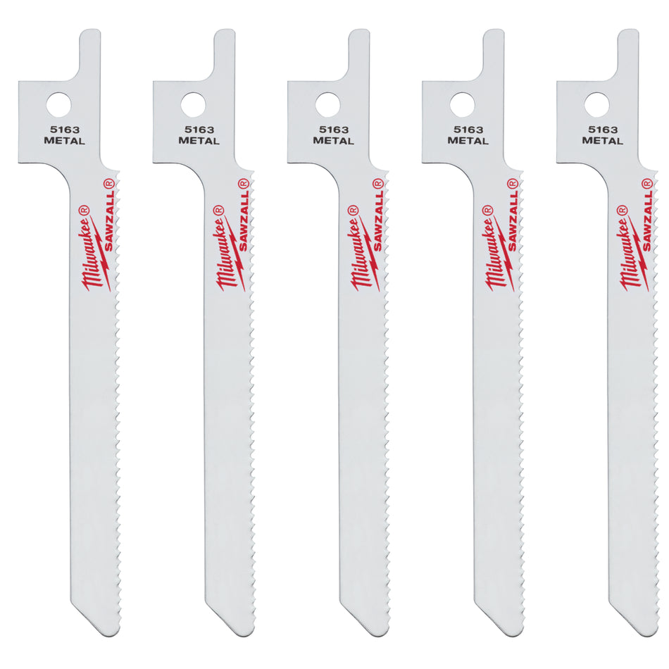 Milwaukee 48-00-5163, 3-5/8'' SUPER SAWZALL Blade (5 PK)
