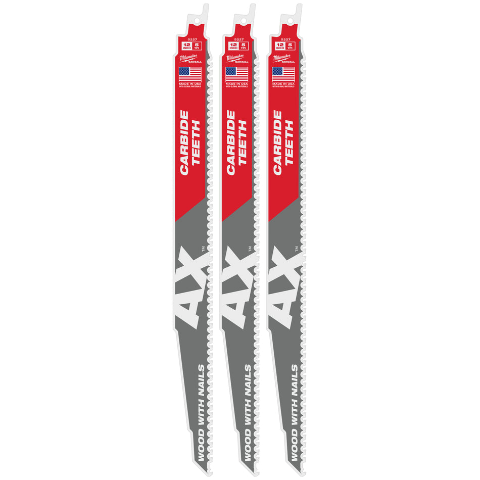 Milwaukee 48-00-5227, THE AX with Carbide Teeth 5T 12L (sold/ea)