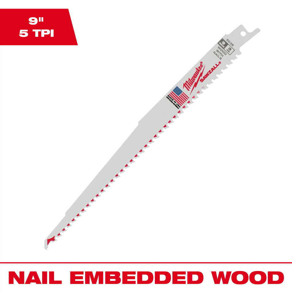 Milwaukee 48-01-2016, 9" 5T Thin Kerf Blades (10/pkg)