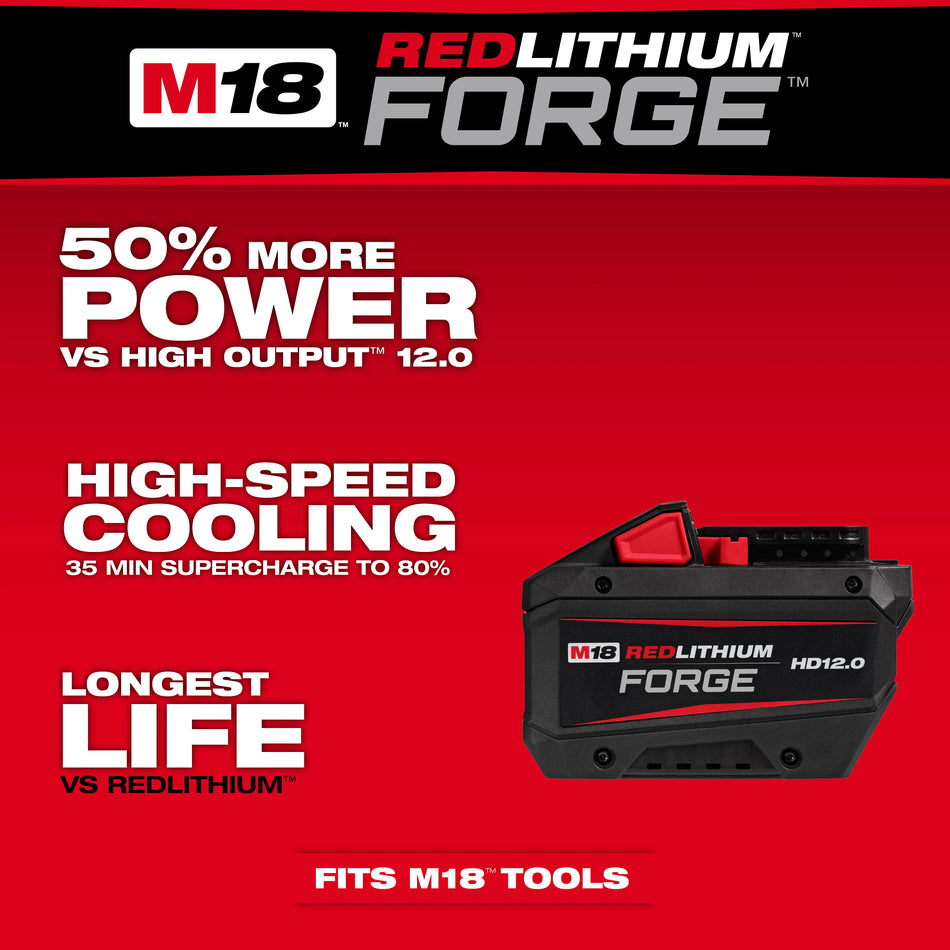 Milwaukee 48-11-1813, M18™ REDLITHIUM™ FORGE™ HD12.0 Battery