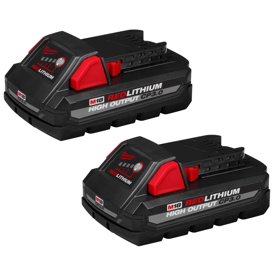 Milwaukee 48-11-1837, M18 HIGH OUTPUT CP3.0 BATTERY 2PK