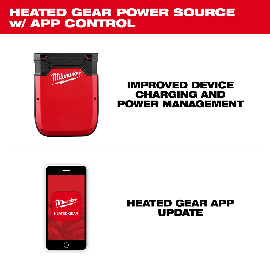 Milwaukee 48-11-2330, Heated Gear Power Source w/ App Control
